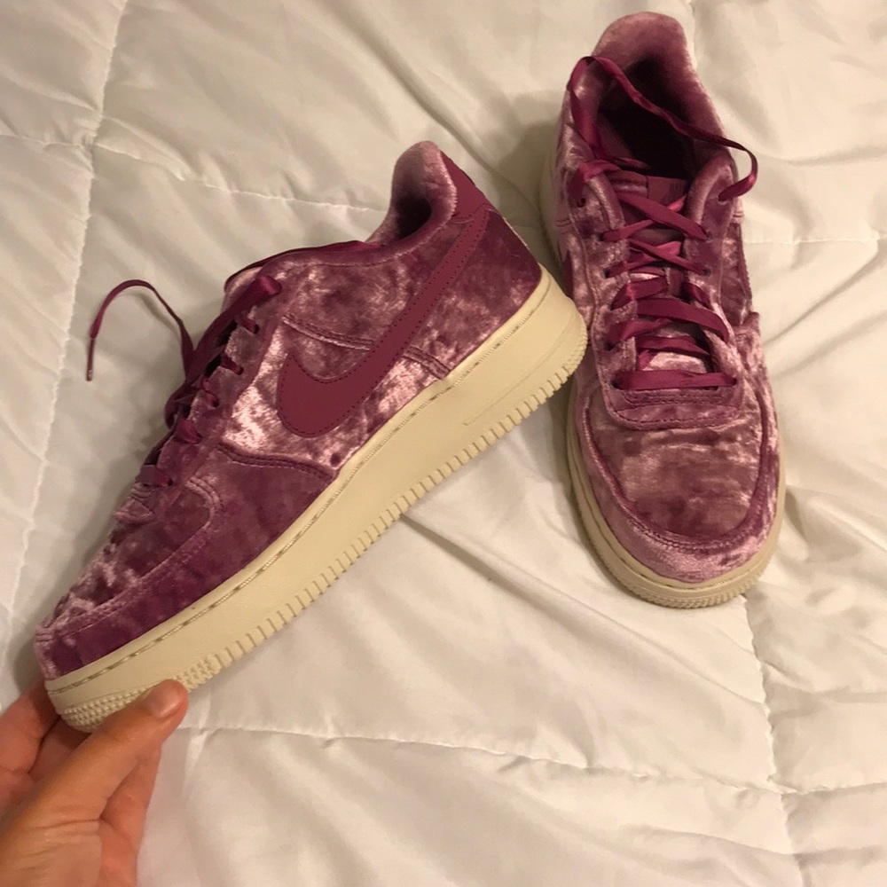 Velvet Nike Air Force Ones